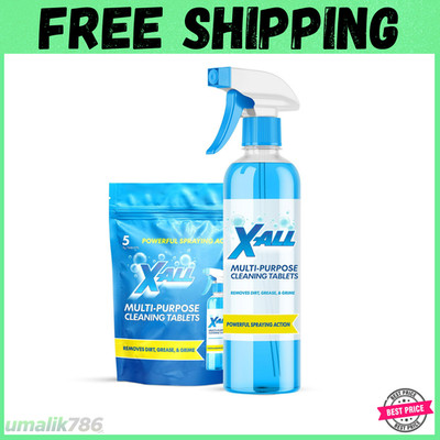 X-ALL Multi-Purpose Cleaner - Spray Bottle and 5x Cleaning Tablets
