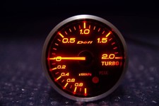 Defi Bf Amber Red Link Meter Boost Gauge 60mm Used From Japan