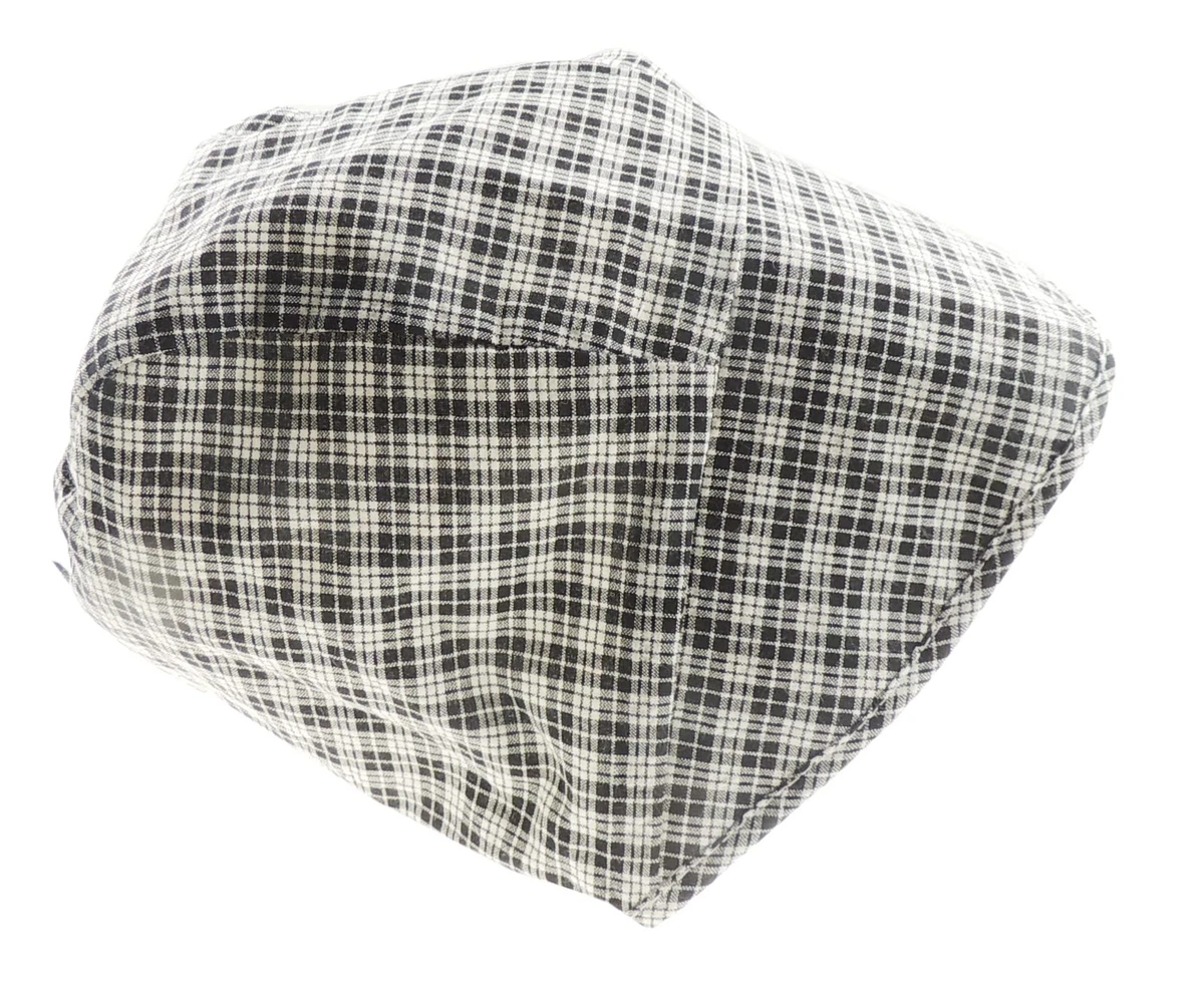 Baby Girls Gingham Cotton Sun Hat – Black 3-12 Months