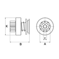 Freilaufgetriebe, Starter Hc-Cargo F 032 901 565