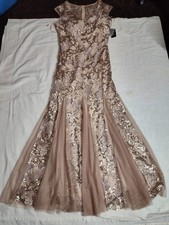 Stunning Embroidered Evening Gown With Drapery by ALEX Evenings - Size 12