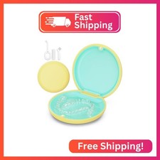 Retainer Case, Slim Aligner Case Compatible with Invisalign, Cute Retainer Box w