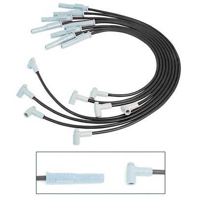 MSD Ignition 31803, Kit Spark Plug Wire Set Super Conductor 8.5 mm for BBC