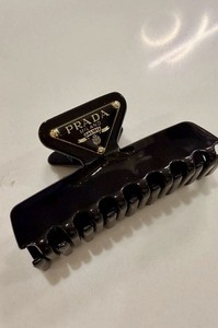 Prada mini hair claw clip for front hair section