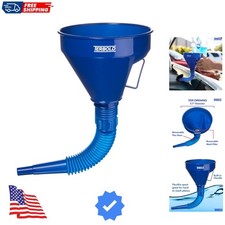Automotive Flex Funnel with Hose Wide Mouth Flexible Oil Funnel for Automot...