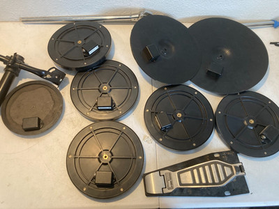 Hart Dynamics Electronic Drum Pads Cymbal Set Hi-Hat Pedal Hardware Bundle Lot