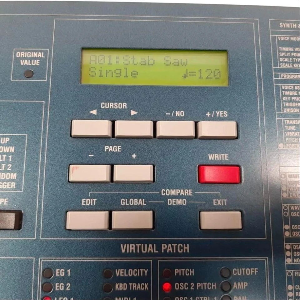 KORG MS2000 Virtual Analog Modeling Synthesizer w/ power supply USED from JAPAN - Image 4 of 4