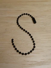 Economy Black 2.4mm Steel Ball Bead Stylish Military Type Dog Tag Chain Necklace