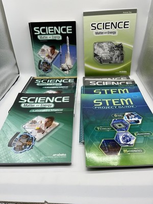 Abeka Science Matter & Energy Set w. Keys, Lab bks, 9th GR, Homeschool / School