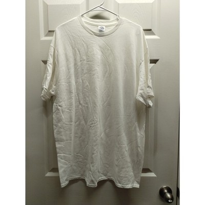 Lot of 4 NEW Delta Pro Weight Men's Size M Solid White T-Shirts Plain Blank