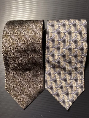 Ferrell Reed City of London Silk Ties Made in Italy & Austria Vintage LOT OF 2! - Image 1 of 4
