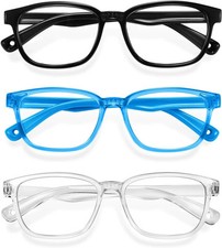 Blue Light Glasses for Kids 3 Pack anti Glare  Eye Strain Glasses Computer TV P
