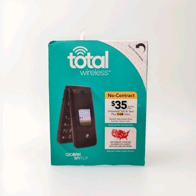 Total Wireless Alcatel Myflip Cell Phone Mobile 32GB Storage 2Mp Camera
