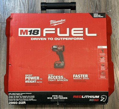 Milwaukee 2960-22R M18 FUEL 3/8 '' Mid-Torque Impact Wrench W/ Friction Ring Kit