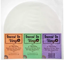 50 Master Rice Paper Anti Static LP Inner Sleeves Vinyl Record 33 rpm 12" Album