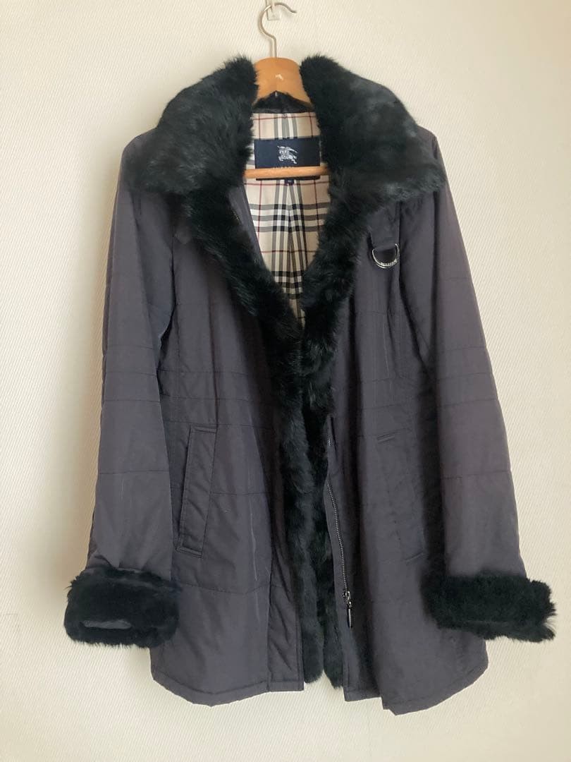 BURBERRY Black Fur Jacket Padding - image 2
