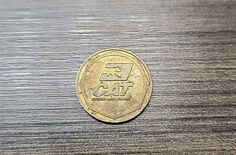 Vintage CAT Bus Las Vegas, NV Citizens Area Transit Bus Token - Nevada Bus Fare
