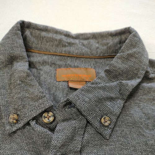 Men’s Northwest Territory Lightweight Gray Flannel Button Up Shirt •Size L NWOT - Picture 5 of 11