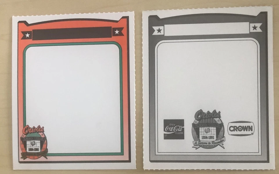 1991 Baltimore Orioles Crown Baseball Card #251 - 500 - You Pick - Image 2 of 3