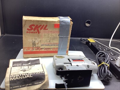 Vintage Skil Jigsaw Two Speed Model 487 Original Box Tested Works