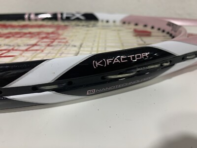 Wilson K Zen Team FX Tennis Racquet 4 3/8 grip 103in PINK | eBay