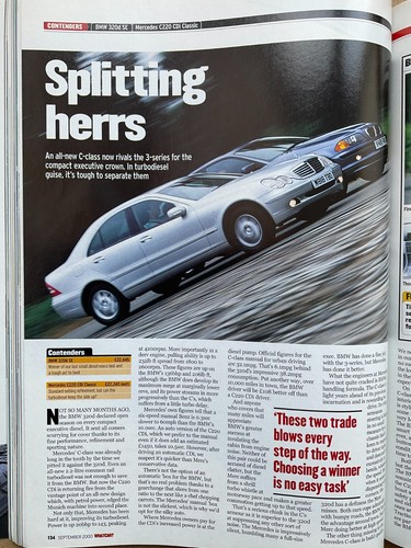 What Car? Magazine - September 2000 - C220 v 320d, SLK320 v TT v Boxster, Rav4 - Picture 4 of 5