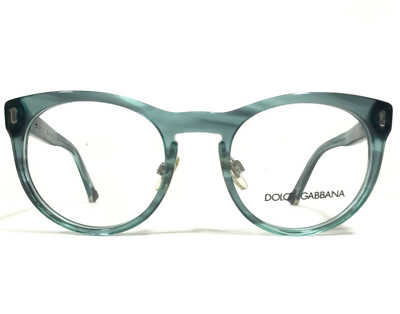 Dolce & Gabbana Brillenfassung DG3240 3010 Blau Horn Rund Vollrand 51-20-140