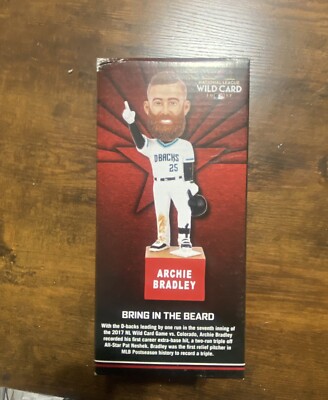 Archie Bradley Audio Bobblehead Arizona Diamondbacks 2018 SGA Bring In The Beard