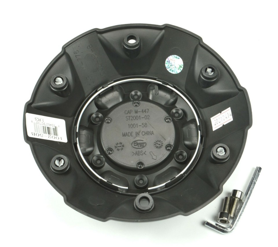 Fuel Off-Road Matte Black Bolt-On Wheel Center Cap - 5/6 Lug, 8" Diameter (1001-63-B)