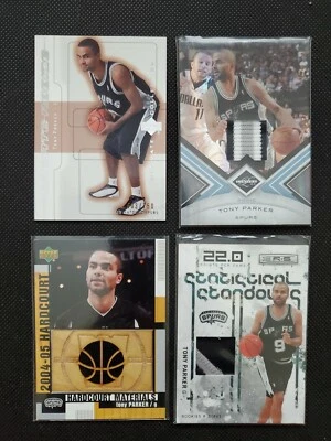 TONY PARKER ULTIMATE COLLECTION ROOKIE RC LIMITED PRIME PATCH HARDCOURT SP LOT 4 - Photo 1/4