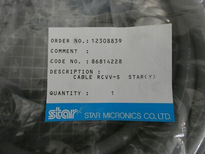 Star Micronics Stromkabel 86814228 für A-Achse SR-20RII angetriebenes Werkzeug