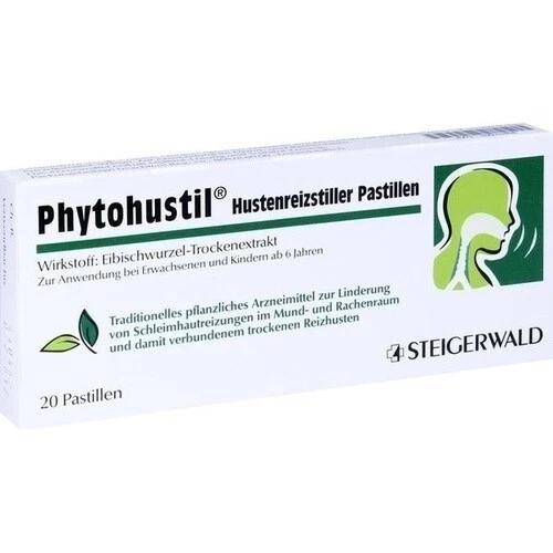 PHYTOHUSTIL Hustenreizstiller Pastillen 20 Stück pflanzlich PZN 10033408 - Bild 1 von 1