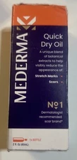 Mederma Quick Dry Oil Scar and Stretch Mark Scars  Treatment Dry Skin 2 fl oz.