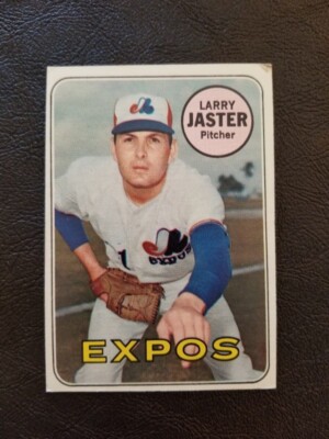 LARRY JASTER 1969 TOPPS BASEBALL CARD #496 MONTREAL EXPOS