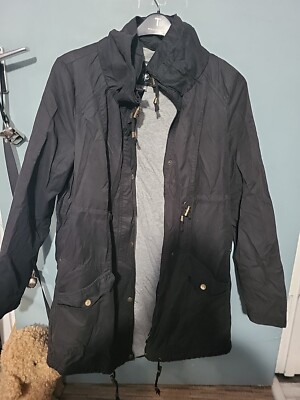 BPC Bon Prix Collection Size 12 Black Coat Jacket  (524/99/v)