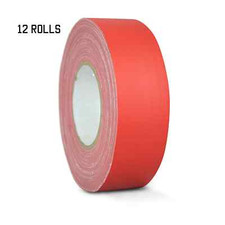 12 PACK GAFFERS STAGE TAPE - RED - 2 INCH X 60 YARDS HALF CASE
