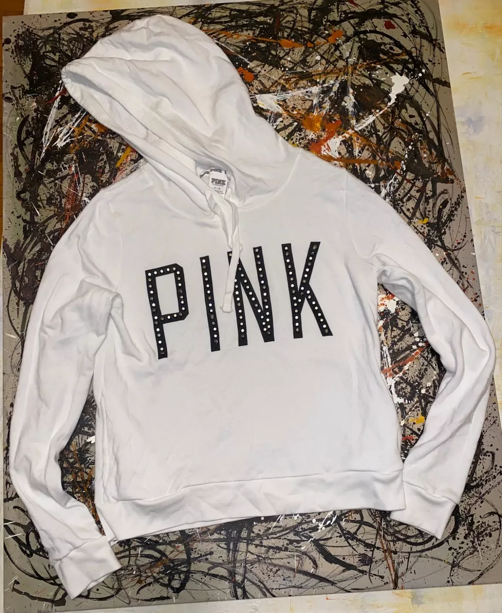 Victoria secret best sale pink white hoodie