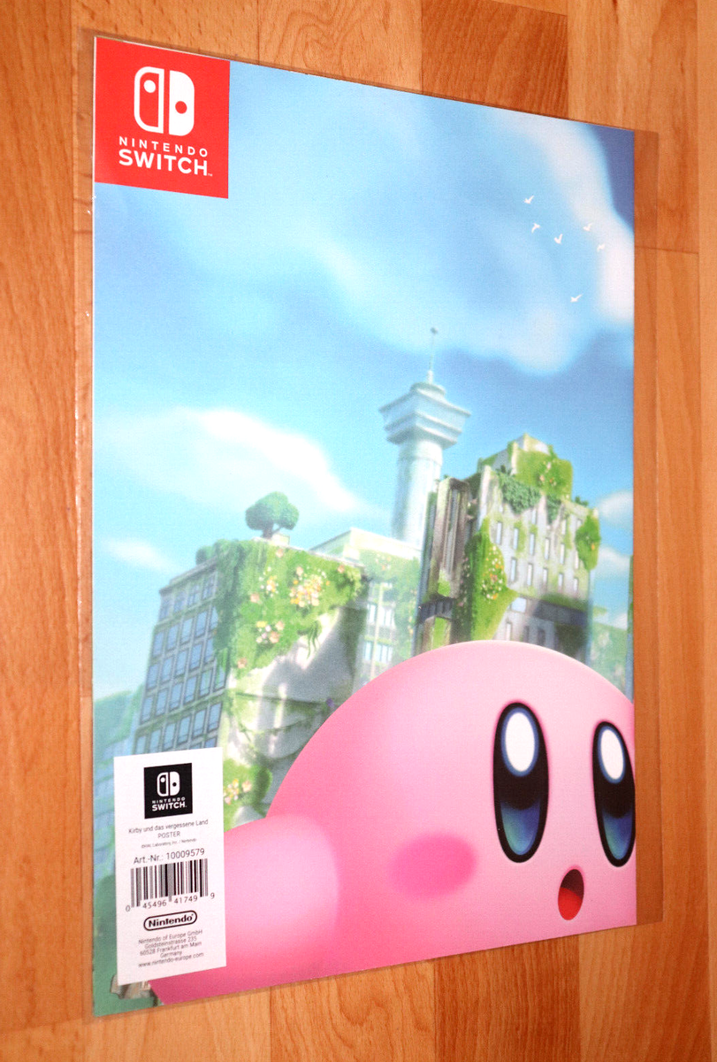 Kirby and the Forgotten Land Very Rare Promo Poster Nintendo