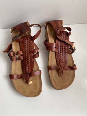 Pikolinos sandal summer shoe real leather brown size 39