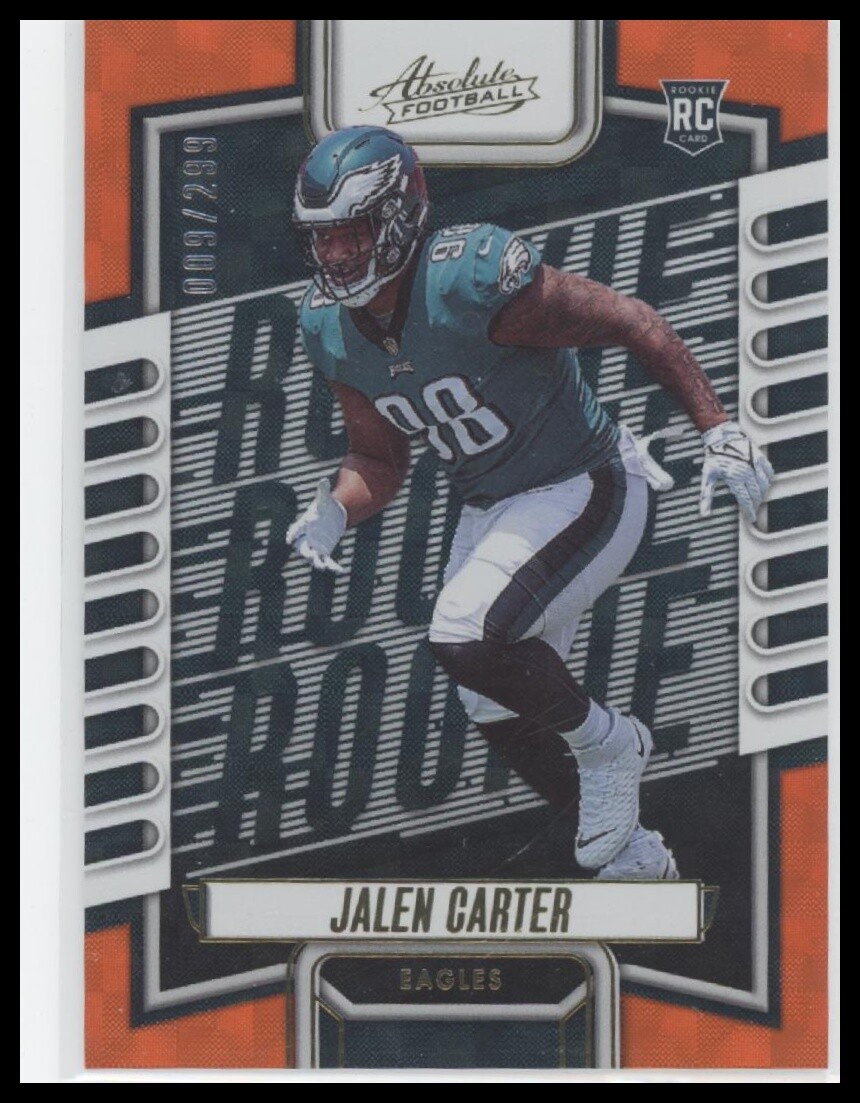 #107 Jalen Carter 2023 Panini Absolute #/299 Orange Mosaic