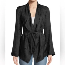 IRO Fernel Silk Leopard Print Wrap Blouse 36 (US S)