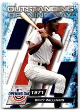 2021 TOPPS OUTSTANDING OPENING DAYS BILLY WILLIAMS CHICAGO CUBS #OOD-7