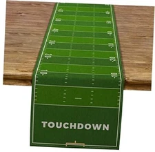  Football Field Table Runner Touchdown Game Day Tablecloth Football 13" x 108"