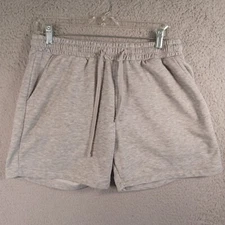 Shein Womens Gray Shorts Size Large Drawstring Pockets Stretch Classic Comfy