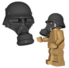 Custom German GAS MASK for Minifigures -Pick your Color WWII