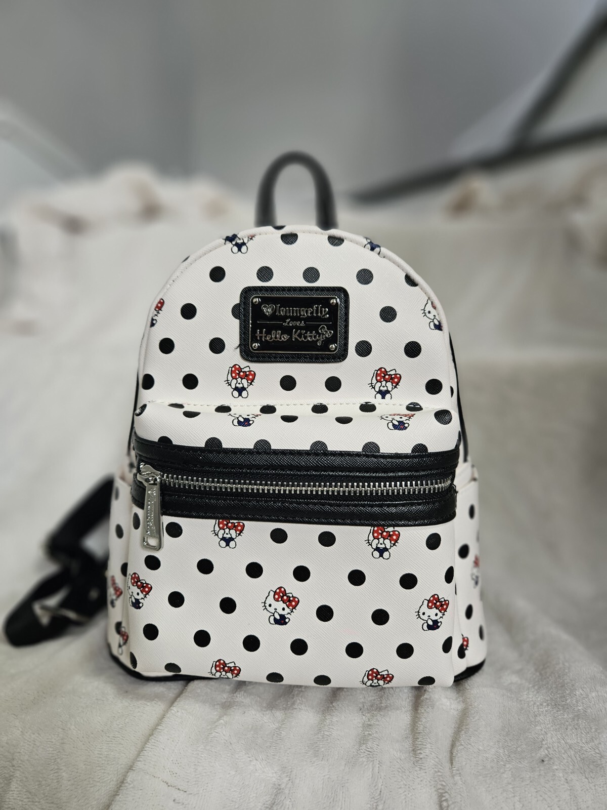 Loungefly Hello Kitty Mini Backpack ❤️logo - image 1