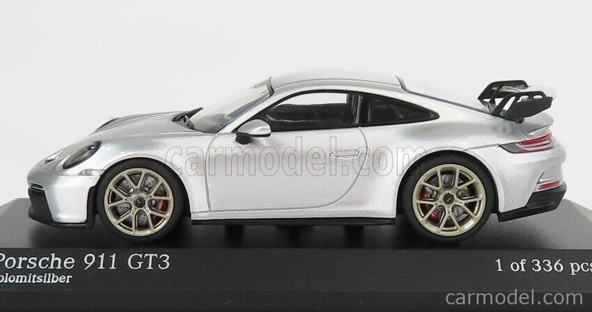 Minichamps 2020 PORSCHE 911 GT3 Silver LE 336pcs 1:43 New!*NICE