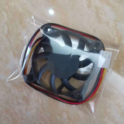 1PC 12V 0.25A 3-wire CPU Case Double Ball Cooling Fan R125010BH 5010 - Afbeelding 3 van 3
