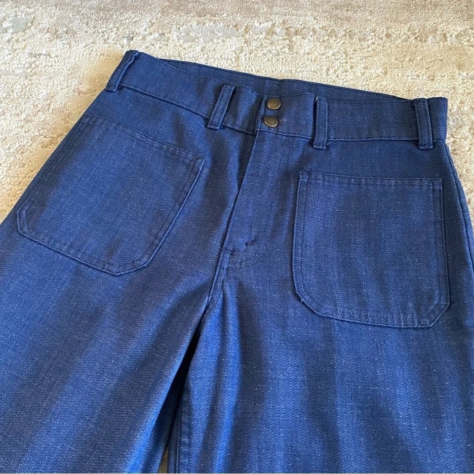 Levi's Vintage Fresh Produce Wide Leg 70's Bell Bottom Jeans Lightweight: 31? - Image 3 of 4