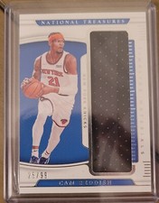 Cam Reddish 2021-22 National Treasures Timeline Materials Game Used Relic /99